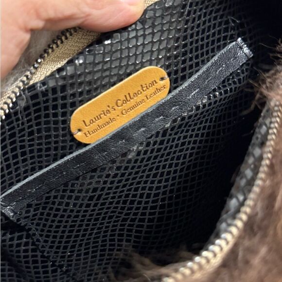 Handmade Real Natural Shearling Leather Barrel Bag/Shoulder Bag/Crossbody - Picture 13 of 13